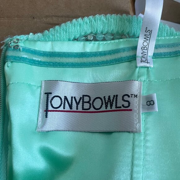 Tony Bowls Mint Embellished Prom Dress - Picture 6 of 8